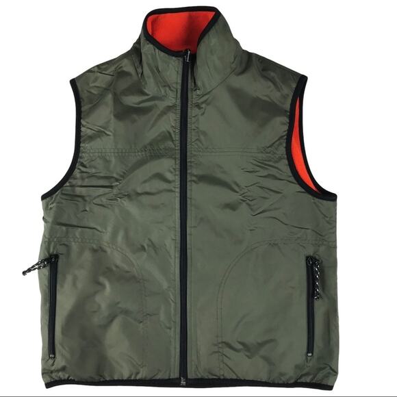 Free Tech Vest Zip Up Sleeveless Womens Green Fleece Size Small - Picture 5 of 9